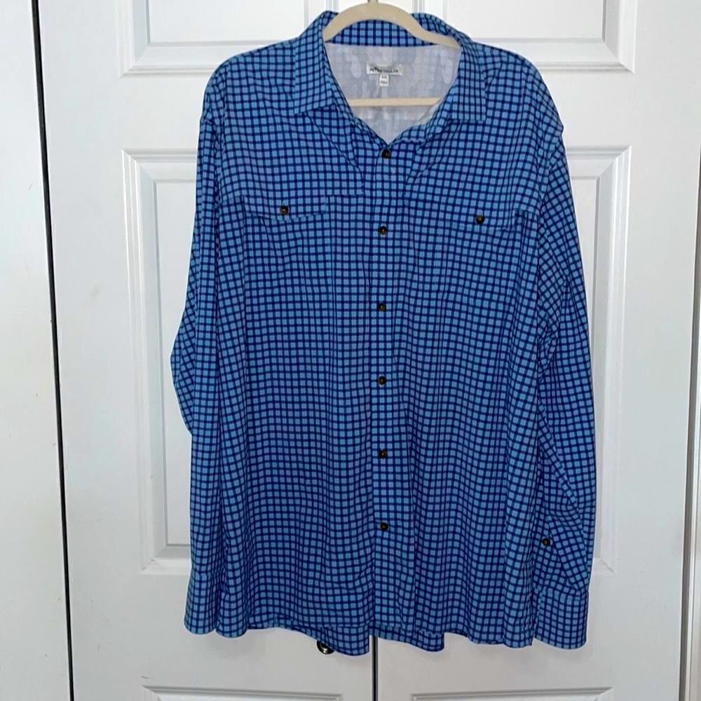 Peter Millar fishing guide shirt on plaid size XXL